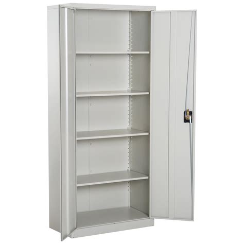 steel white cabinet|extra tall metal cabinet white.